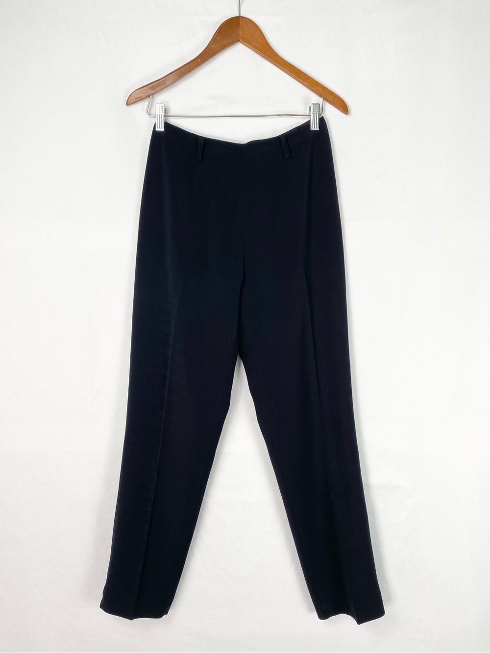 Vintage Mugler Dress Pants Trousers Ankle Zip Black Size 28 High Waisted